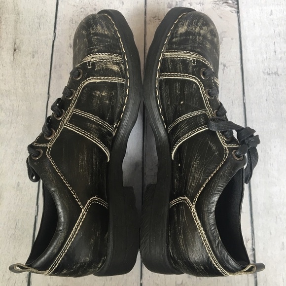 Skechers: factory scraped/distressed leather Oxford shoes main image 7